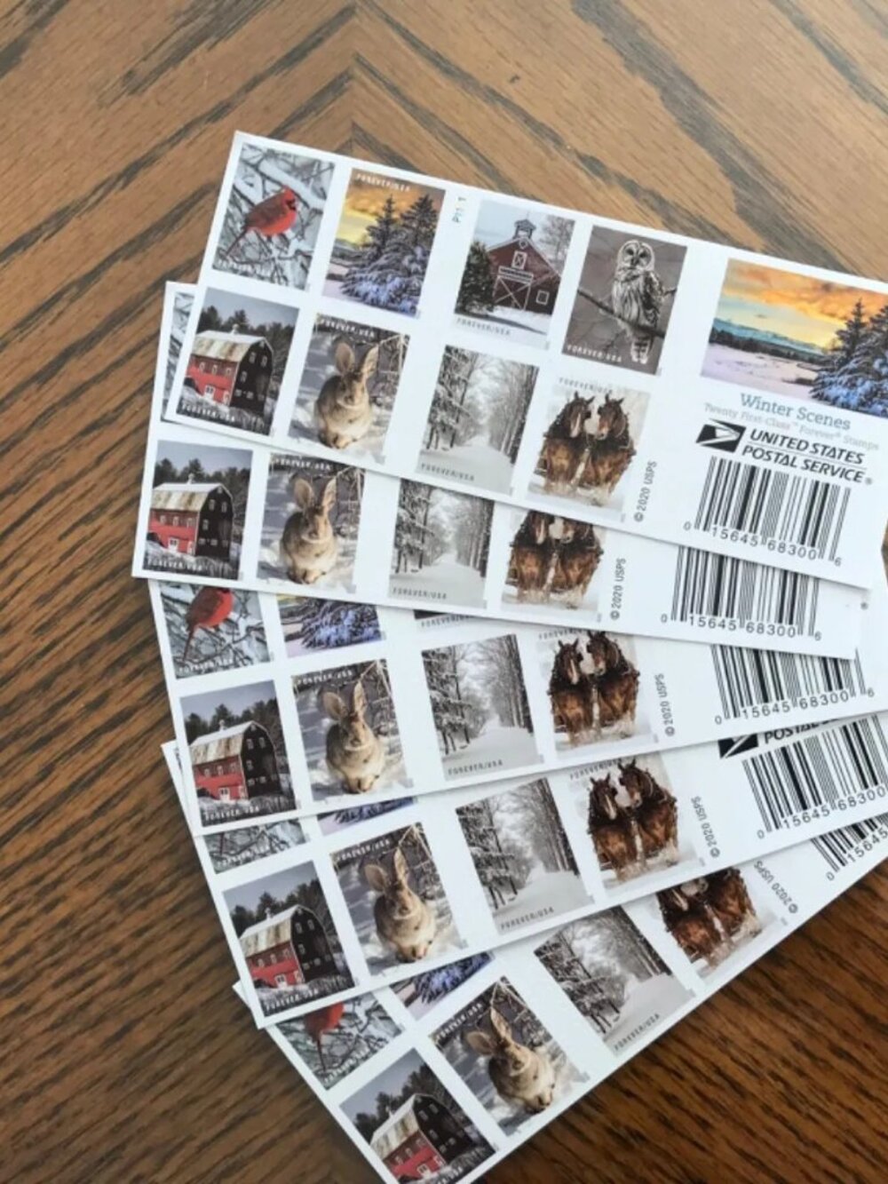6000 Winter Scenes Self-Adhesive Forever Stamps